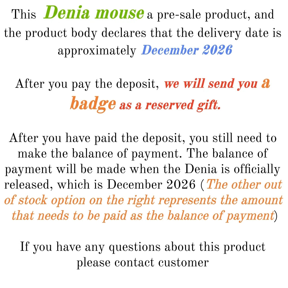 Denia mouse Original Kurogame Wuthering Waves Denia Cosplay Costume Anime Computer gaming esports wireless mouse birthday Gift