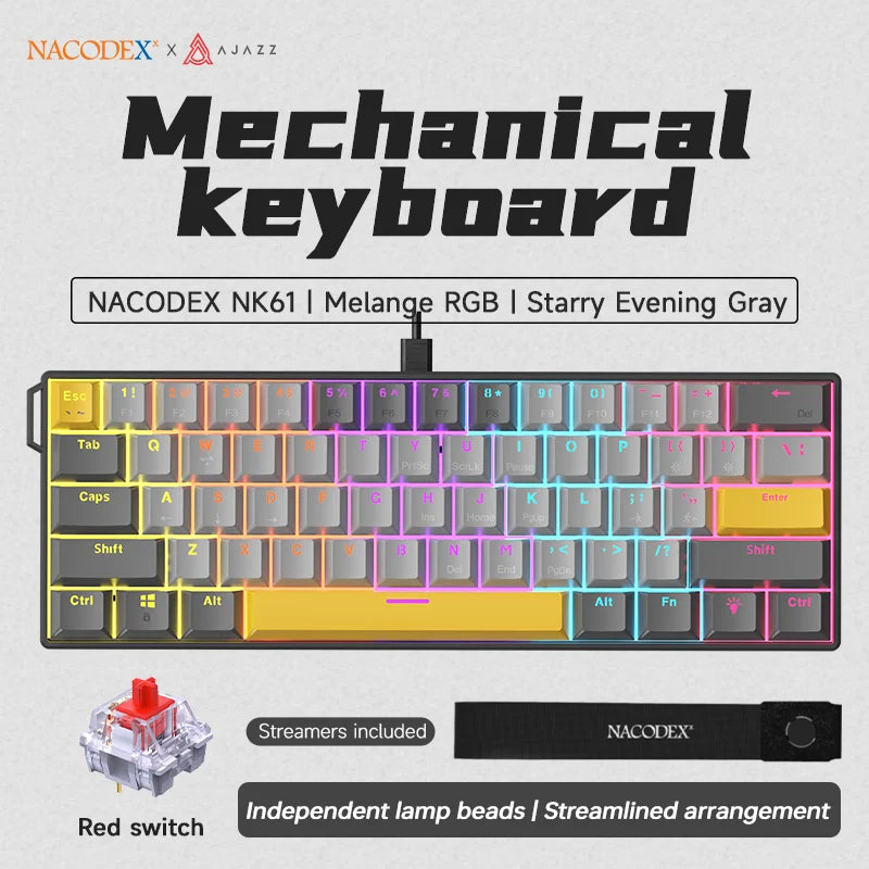 AJAZZ NK61 Mechanical Keyboard 60%