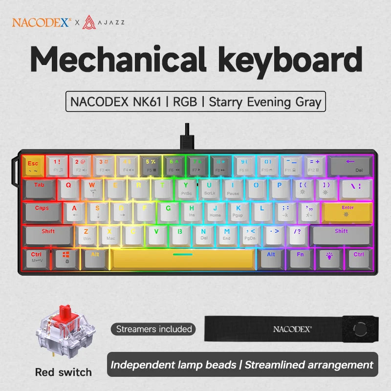AJAZZ NK61 Mechanical Keyboard 60%