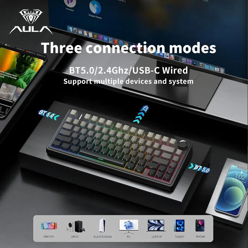 AULA F75 Mechanical Keyboard 75%
