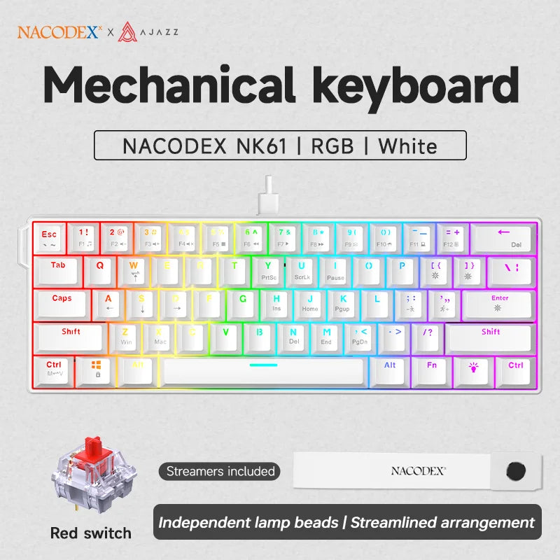 AJAZZ NK61 Mechanical Keyboard 60%