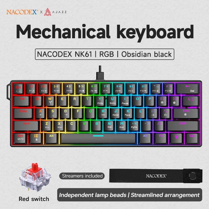 AJAZZ NK61 Mechanical Keyboard 60%