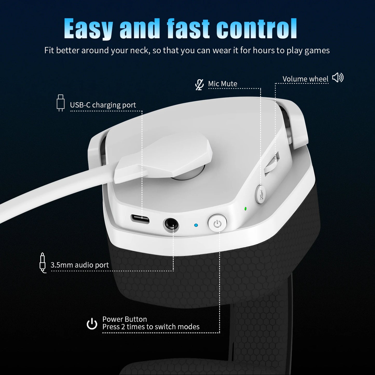 NUBWO G06 Gaming Headset with Microphone