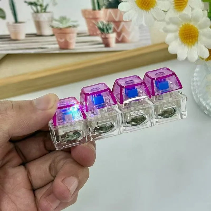 Keyboard Keychain Fidget Toys with light RGB