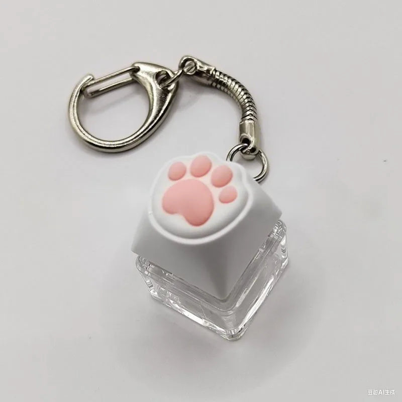 Keyboard Keychain Fidget Toys with light RGB
