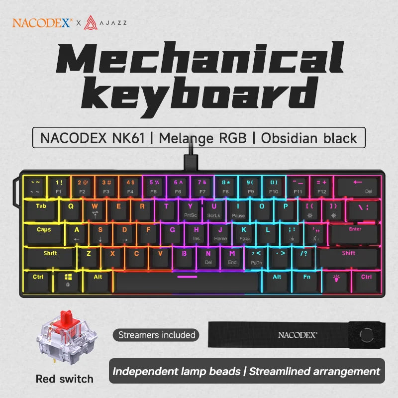AJAZZ NK61 Mechanical Keyboard 60%