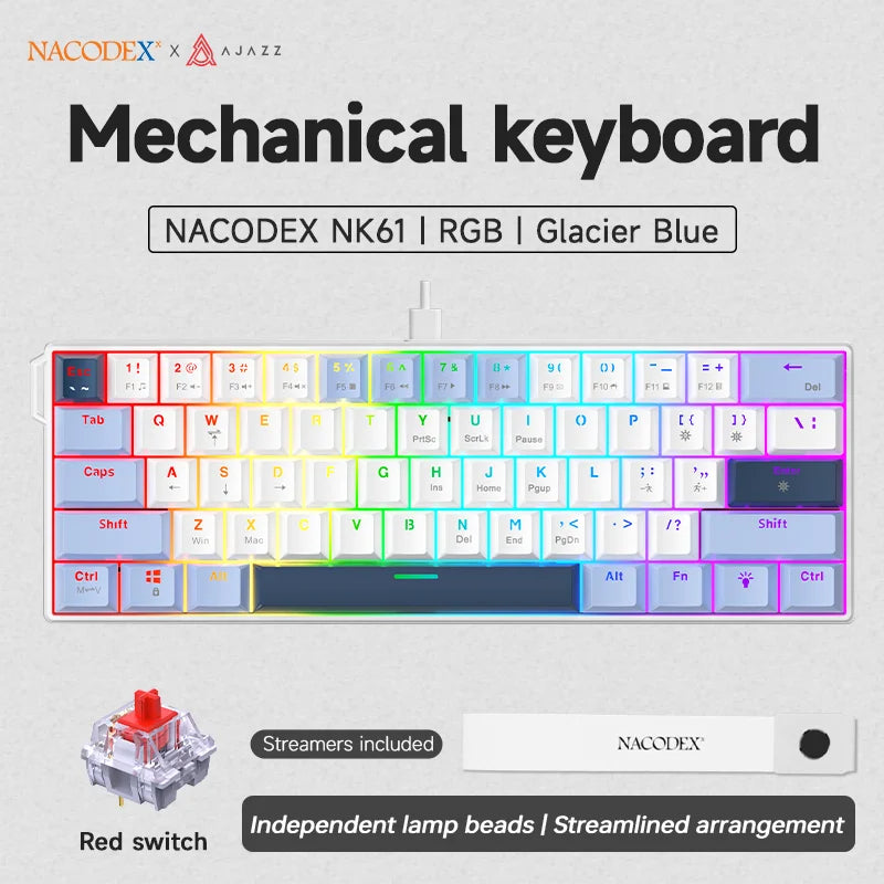 AJAZZ NK61 Mechanical Keyboard 60%