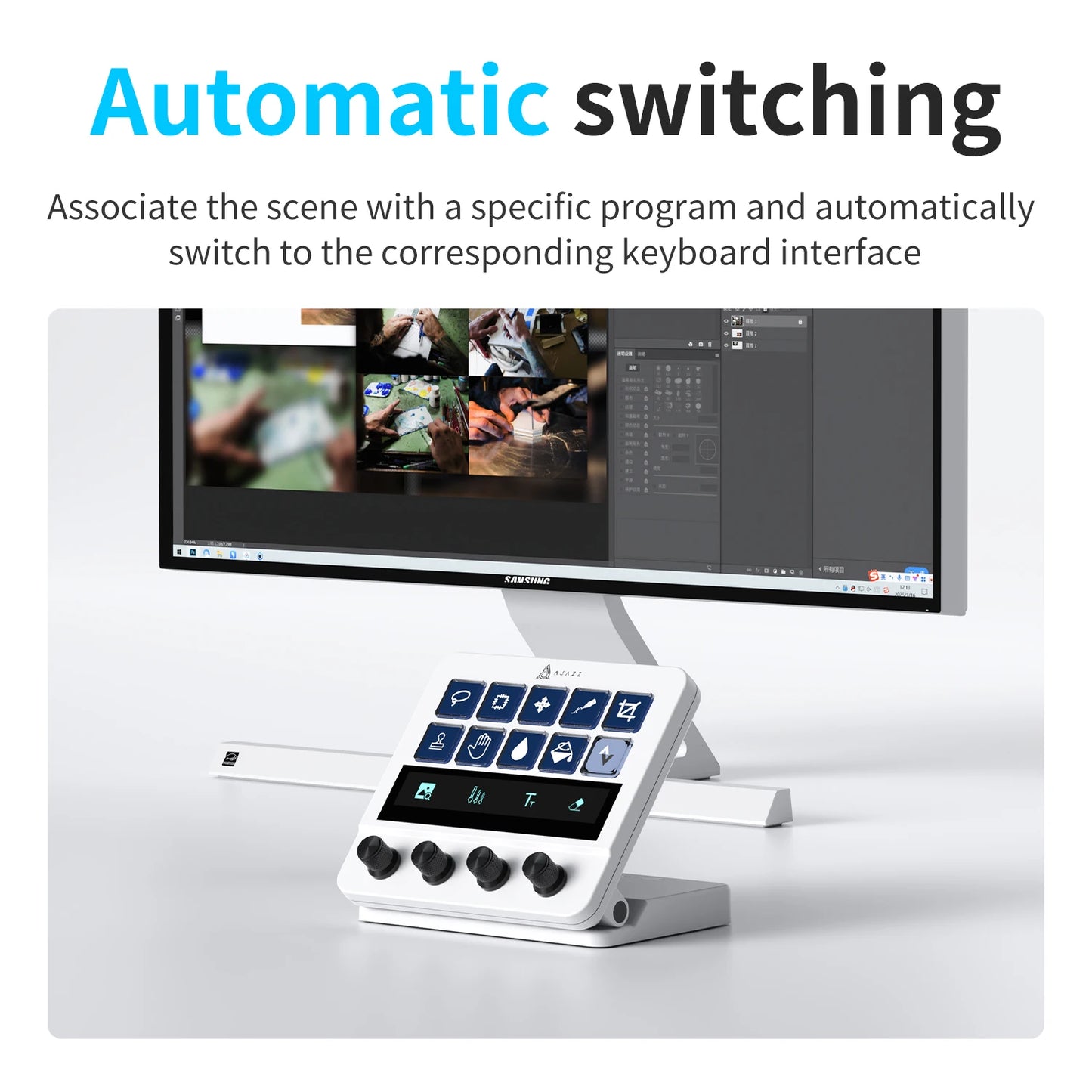 Ajazz AKP05E Mechanical StreamDock Controller